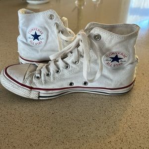 White converse highs